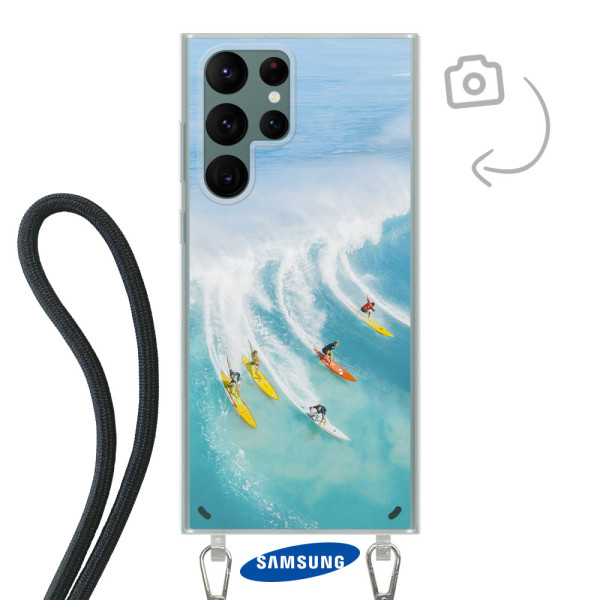 Telefoonhoesje met koord voor Samsung Galaxy S22 Ultra