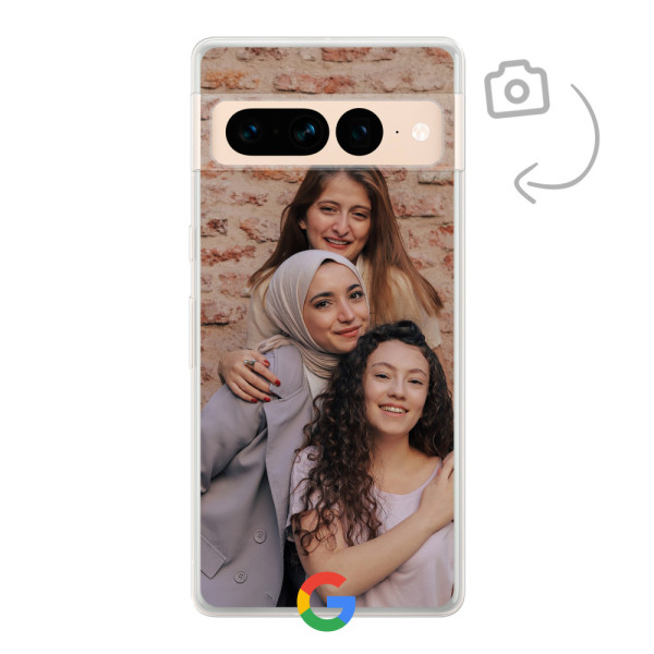 Achterkant bedrukt soft case telefoonhoesje voor Google Pixel 7 Pro