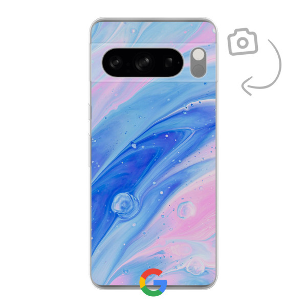 Achterkant bedrukt soft case telefoonhoesje voor Google Pixel 8 Pro