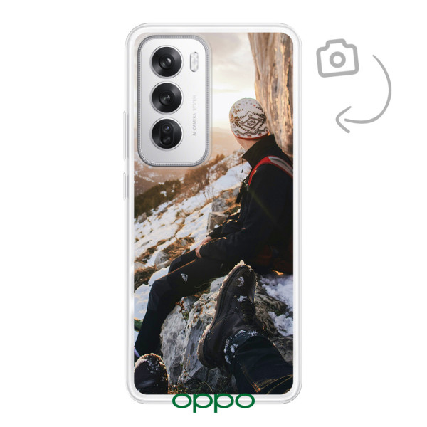 Achterkant bedrukt soft case telefoonhoesje voor Oppo Reno12